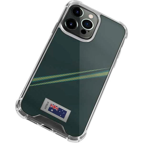 Australia Soccer Flag iPhone 15 Pro Clear Case